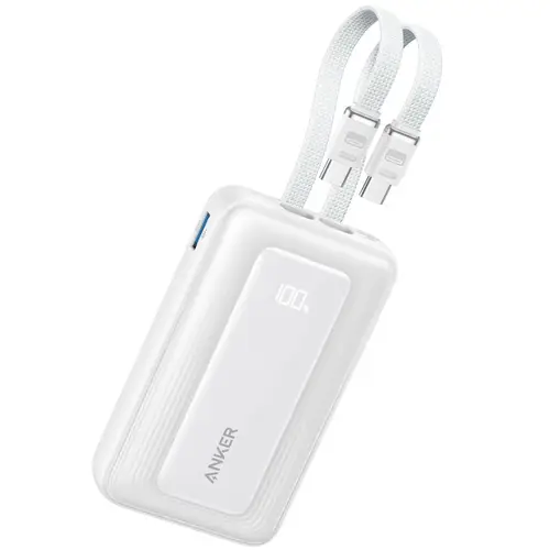 Anker Zolo 10000mAh 35W Powerbank Built-In Dual Usb-C Cables