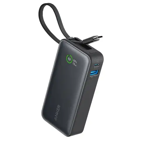 Anker A1259H11 Nano  Built In USB-C Cable 30W 10000mAh Power Bank