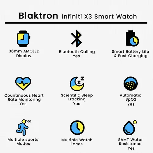 Blaktron Infiniti X3 Smart Watch
