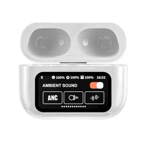 A-99 LCD Earbuds With Silicone Pouch