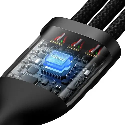 Baseus Flash Series 2 One-for three Fast Charging Cable Type-C to M+L+C 100W 3 Baseus Flash Series 2 One-for three Fast Charging Cable Type-C to M+L+C 100W