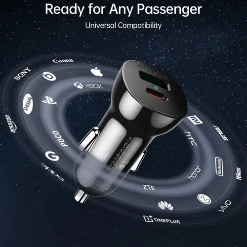 Choetech QC 3.0 + PD20W 38W Car Charger (TC0005)