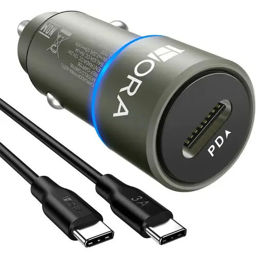 1Hora GAR156 20W Car Charger With Type-C To Type-C Cable
