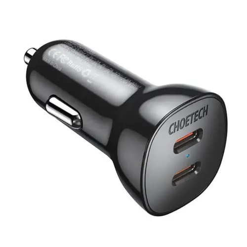Choetech 40W Dual Type-C Fast Car Charger (TC0008)