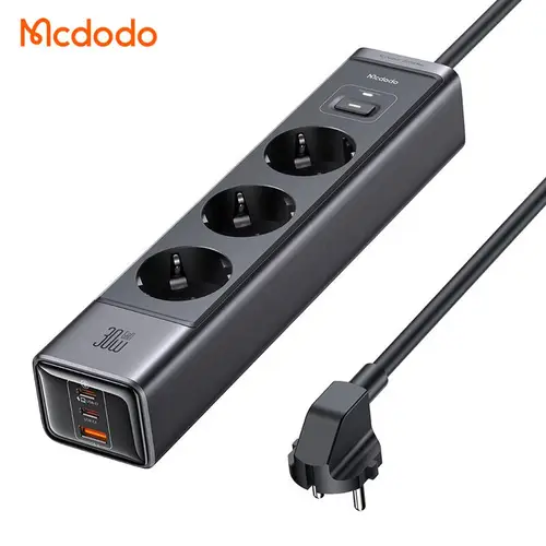 Mcdodo 6-in-1 30W GaN Surge Protection Power Strip