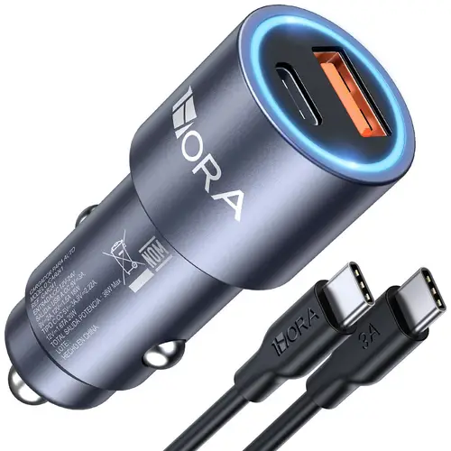 1Hora GAR241 38W Car Charger With Type-C To Type-C Cable