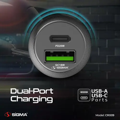 SiGMA Car Charger CR009