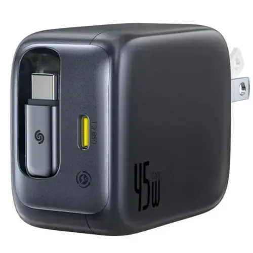 Baseus EnerCore CJ11 Fast Charger With Retractable Cable 2C 45W US JP