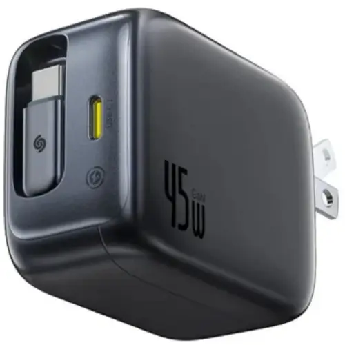 Baseus EnerCore CJ11 Fast Charger With Retractable Cable 2C 45W US JP