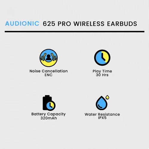 Audionic Airbud 625 Pro Wireless Earbuds