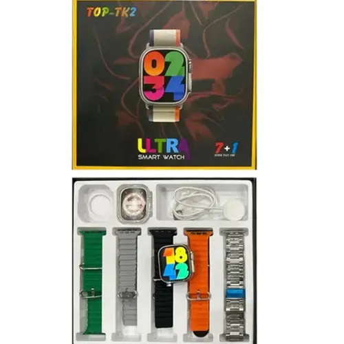 Top TK2 Ultra Smart Watch with 6 Straps
