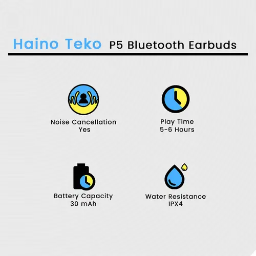 Haino Teko P5 Bluetooth Earbuds 2 Haino Teko P5 Bluetooth Earbuds
