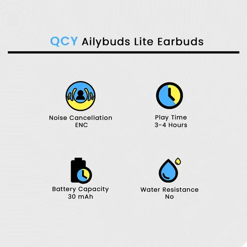 QCY Ailybuds Lite Earbuds