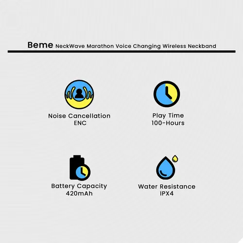 Beme NeckWave Marathon Voice Changing Wireless Neckband 2 Beme NeckWave Marathon Voice Changing Wireless Neckband