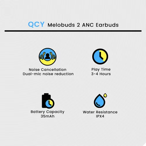 QCY Melobuds 2 ANC Earbuds