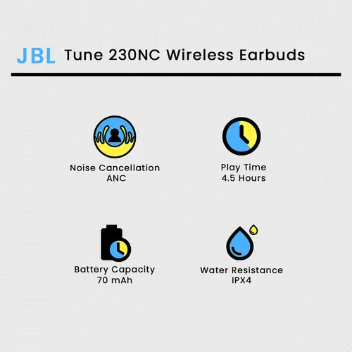 JBL Tune 230NC Wireless Earbuds