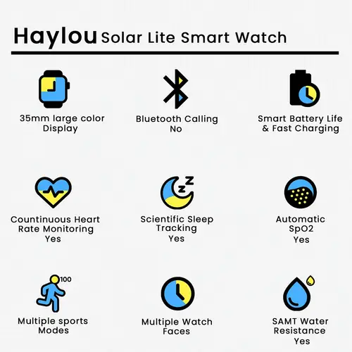 Haylou Solar Lite Smart Watch