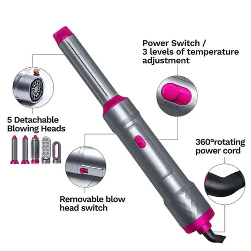 Hair Dryer 5-In-1 Multifunctional Styling Kit