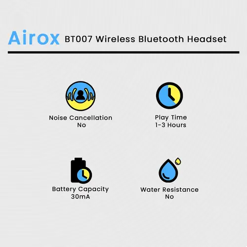 Airox BT007 Wireless Bluetooth Headset