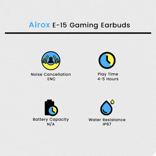 Airox E-15 Gaming Earbuds