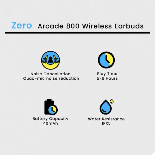Zero Arcade 800 Wireless Earbuds
