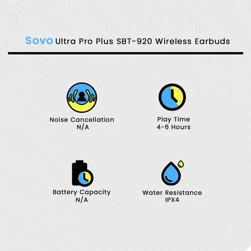 Sovo Ultra Pro Plus SBT-920 Wireless Earbuds