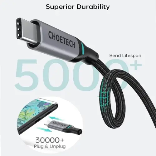CHOETECH PD 100W USB-C to USB-C  Charging Cable XCC-1002