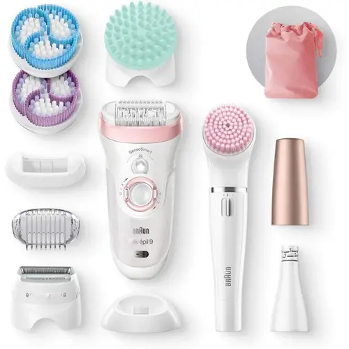 Braun Silk Epil 9 SES9985 With Shaver  Facial Cleansing Brush