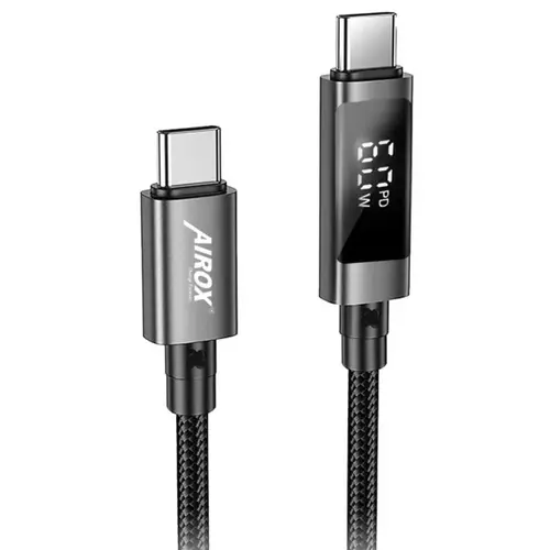 Airox CB-70 Type-C To Type-C LED Screen 60W Charging Cable