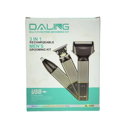 DALING DL-9267 3-In-1 Rechargeable Hair Clipper