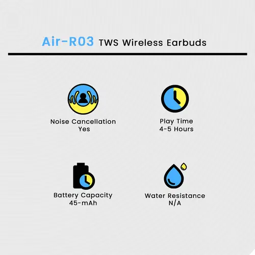 Air R03 TWS Wireless Earbuds