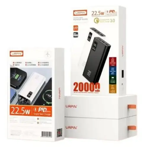 Urpin PD-16 Fast Charging 22.5W Power Bank 20000mAh