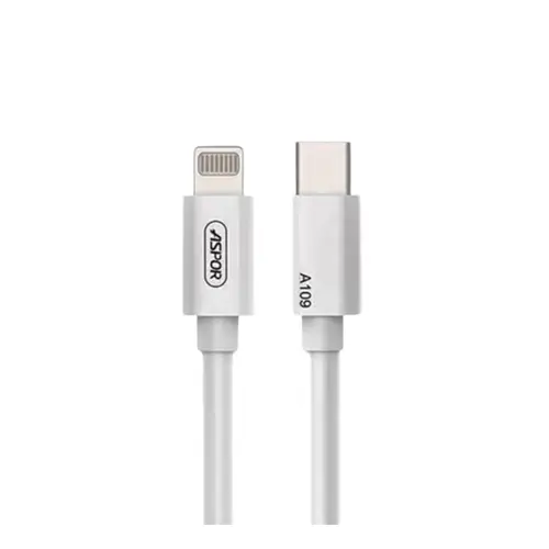 Aspor Lightning to USB-C Fast Charging Data A109PD 27W