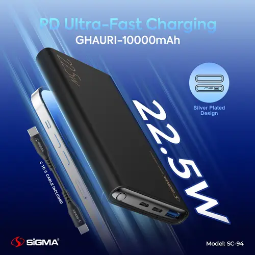SiGMA Ghauri Power Bank 10000mAh SC-94