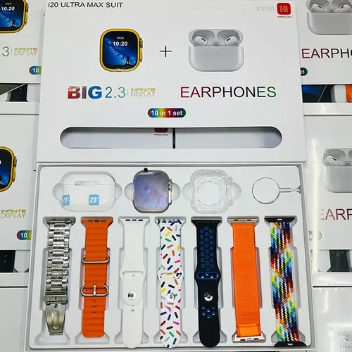 I20 Ultra Smart Watch With Earbuds And 7 Straps 3 I20 Ultra Smart Watch With Earbuds And 7 Straps