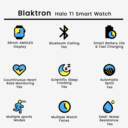 Blaktron Halo T1 Smart Watch