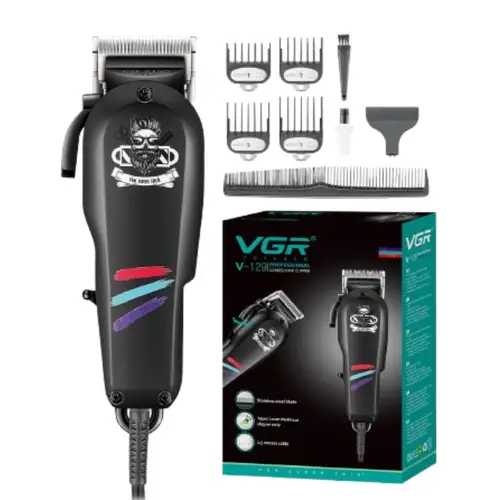 VGR V-129 Professional Corded Hair Clipper with Taper Lever