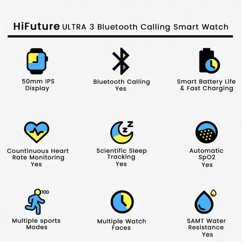 HiFuture ULTRA 3 Bluetooth Calling Smart Watch