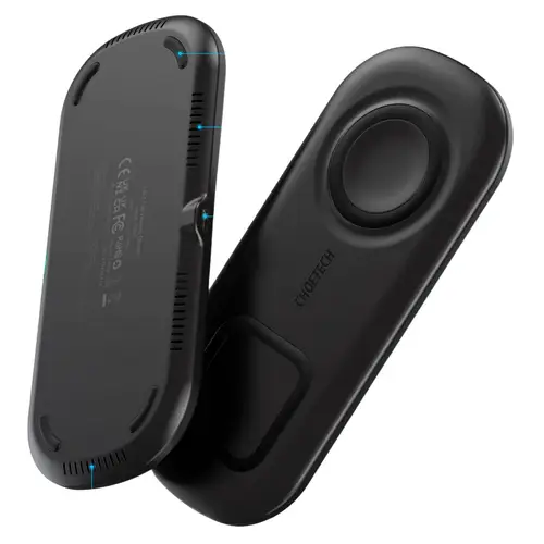 Choetech T570-S 2in1 Fast Wireless Charging Pad