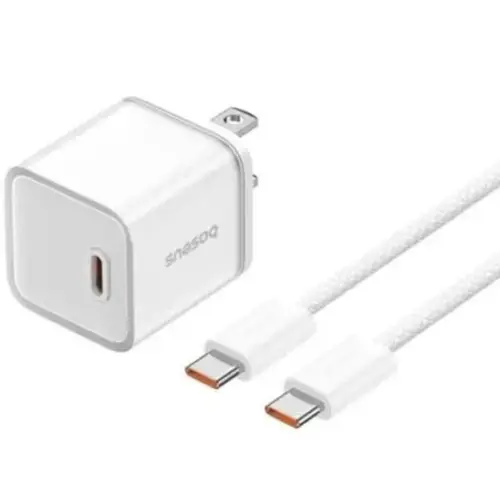 Baseus GaN5s 30W Super Fast Charger + 100W Superior Series USB-C to USB-C Cable
