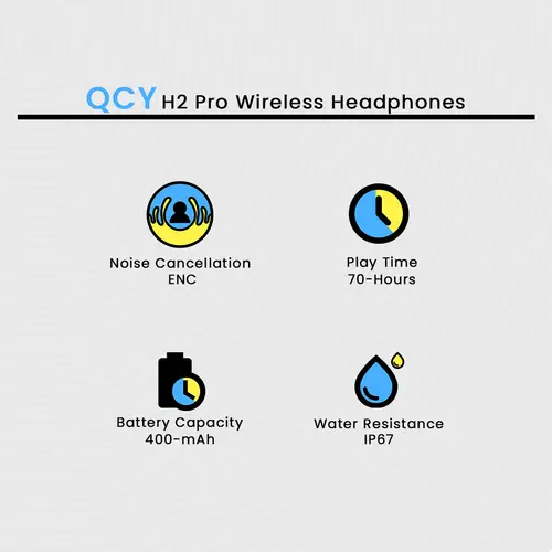 QCY H2 Pro Wireless Headphones
