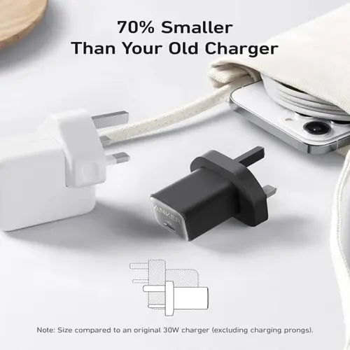 Anker 511 Charger (Nano 3) Usb-C GaN Charger 30W 3-Pin (A2147K11)