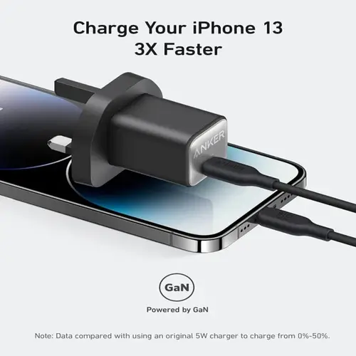 Anker 511 Charger (Nano 3) Usb-C GaN Charger 30W 3-Pin (A2147K11)
