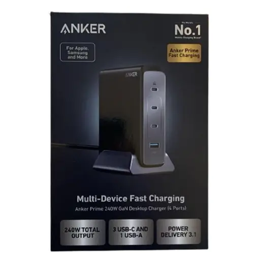 Anker Prime 240W GaN Desktop Charger (4 Ports)