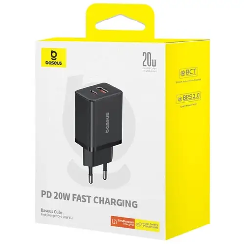 Baseus Cube Fast Charger C+U 20W EU