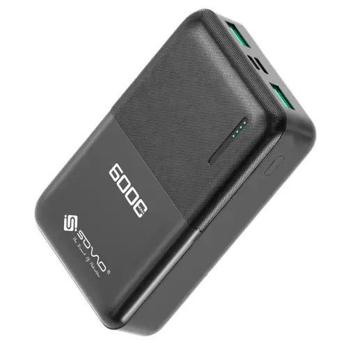 Sovo Dark 6000mAh Power Bank SPB-696