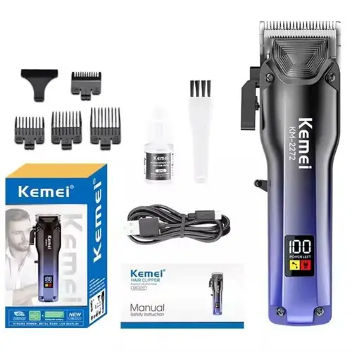 Kemei KM-2272 Electric Rechargeable Cordless Hair Clipper