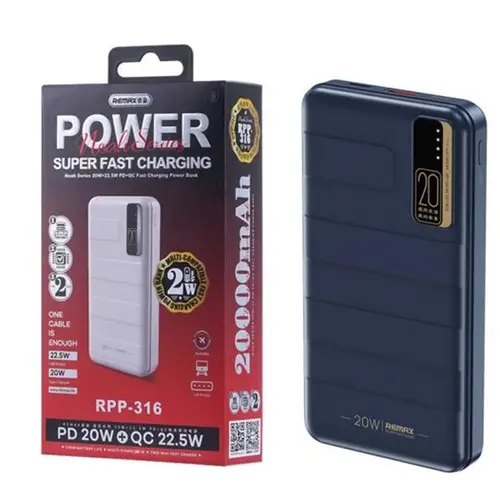 Remax RPP-316 22.5W 20000mAh Power Bank
