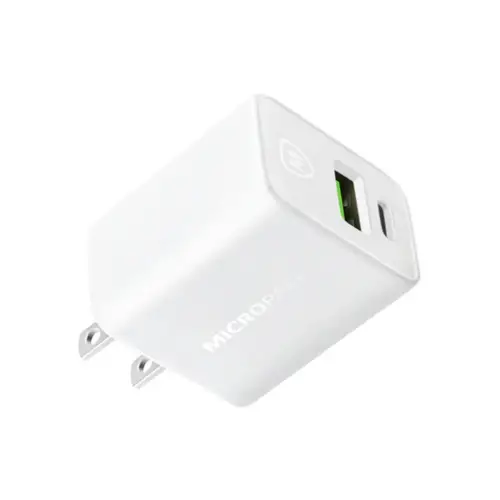 Micropack 33W Fast Charging USB C Wall Charger Dual Port (MWC-233PD) US Plug
