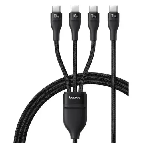 Baseus Flash Series 3 One-for-three Fast Charging Cable Type-C to C+C+C 100W